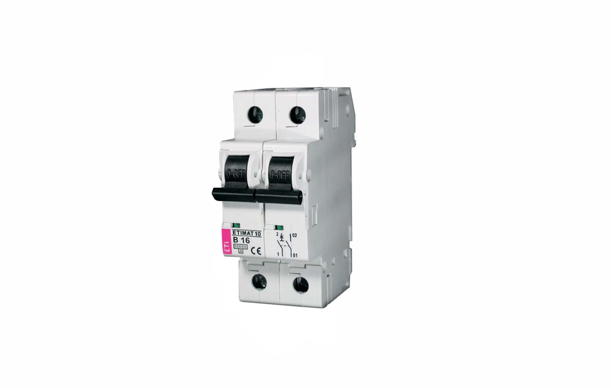 کلید مینیاتوری  ETIMAT 10 B 20A 400V AC 10KA 2P