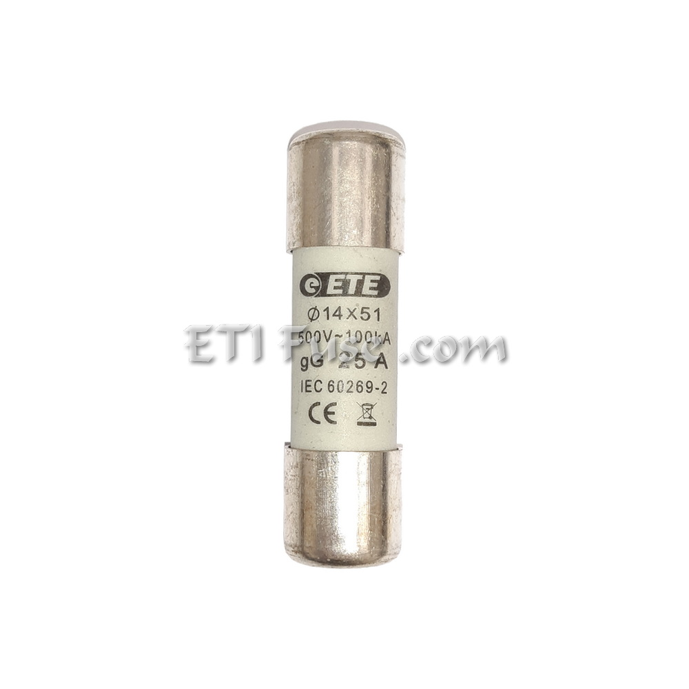 فیوز سیلندری ایستا توان اتصال ETE CF003145120 14×51 1500V DC gPV ± 20A