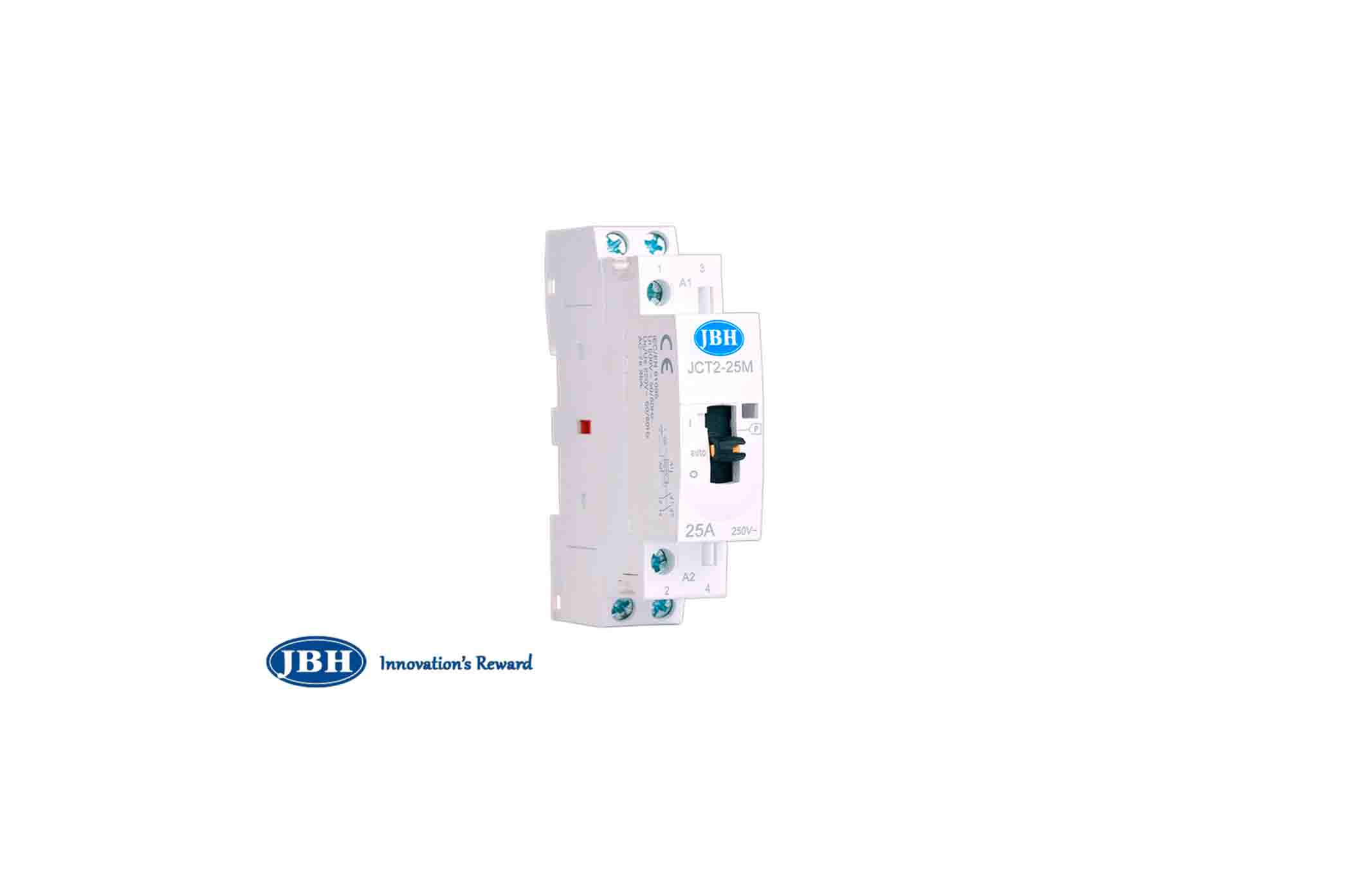 رله ضربه‌ای 2 پل 24 ولت DC دستی / اتوماتیک 16A 